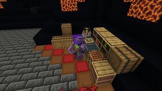 Screenshot of the Minecraft Bedrock Marketplace product Halloween Hacker Tools created by Pixel Smile Studios.