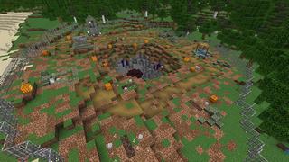 Screenshot of the Minecraft Bedrock Marketplace product Halloween Hacker Tools created by Pixel Smile Studios.