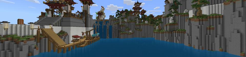 Panorama of the Minecraft Bedrock Marketplace product Imperial Stronghold created by Pixel Smile Studios.