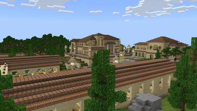 Screenshot of the Minecraft Bedrock Marketplace product Italian Mansion created by Pixel Smile Studios.