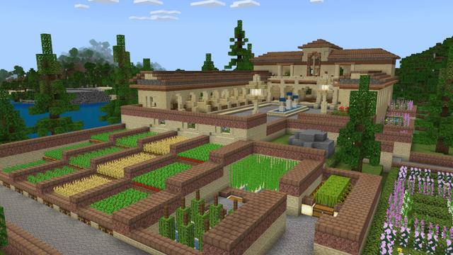 Screenshot of the Minecraft Bedrock Marketplace product Italian Mansion created by Pixel Smile Studios.