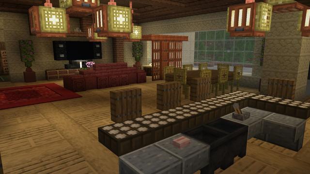 Screenshot of the Minecraft Bedrock Marketplace product Italian Mansion created by Pixel Smile Studios.