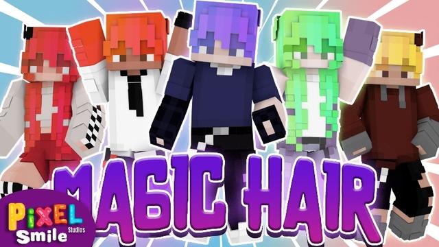 Thumbnail of the Minecraft Bedrock Marketplace product Magic Hair created by Pixel Smile Studios.