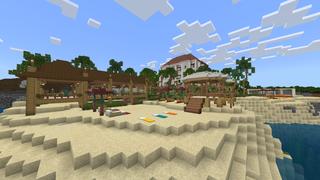 Screenshot of the Minecraft Bedrock Marketplace product Millionaire Summer Resort created by Pixel Smile Studios.