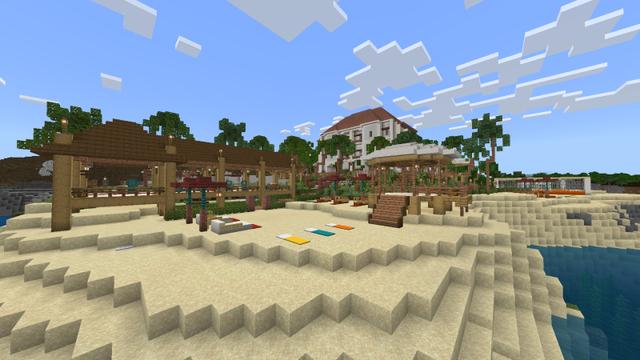 Screenshot of the Minecraft Bedrock Marketplace product Millionaire Summer Resort created by Pixel Smile Studios.