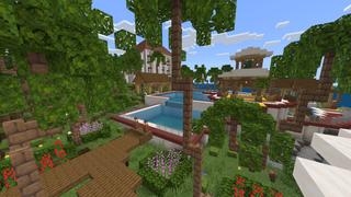 Screenshot of the Minecraft Bedrock Marketplace product Millionaire Summer Resort created by Pixel Smile Studios.