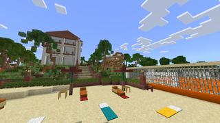 Screenshot of the Minecraft Bedrock Marketplace product Millionaire Summer Resort created by Pixel Smile Studios.