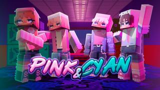 Thumbnail of the Minecraft Bedrock Marketplace product Pink & Cyan created by Pixel Smile Studios.