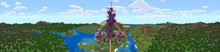 Panorama of the Minecraft Bedrock Marketplace product Princess Castle created by Pixel Smile Studios.