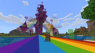 Screenshot of the Minecraft Bedrock Marketplace product Princess Castle created by Pixel Smile Studios.
