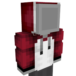 Thumbnail of the Minecraft Bedrock Marketplace product Red White Hoodie created by Pixel Smile Studios.