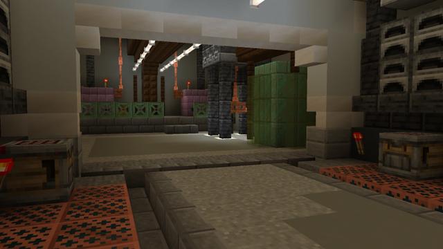 Screenshot of the Minecraft Bedrock Marketplace product Sci-fi Bunker created by Pixel Smile Studios.