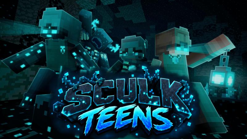 Thumbnail of the Minecraft Bedrock Marketplace product Sculk Teens created by Pixel Smile Studios.