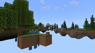 Screenshot of the Minecraft Bedrock Marketplace product Skyblock Biomes created by Pixel Smile Studios.