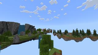 Screenshot of the Minecraft Bedrock Marketplace product Skyblock Biomes created by Pixel Smile Studios.