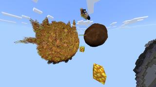 Screenshot of the Minecraft Bedrock Marketplace product Space Parkour created by Pixel Smile Studios.