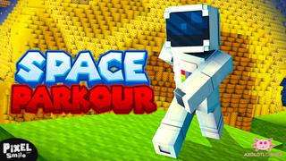 Thumbnail of the Minecraft Bedrock Marketplace product Space Parkour created by Pixel Smile Studios.