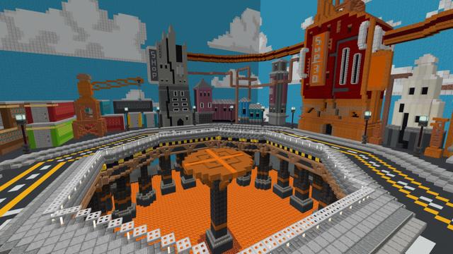 Screenshot of the Minecraft Bedrock Marketplace product Sumo PVP & PVE created by Pixel Smile Studios.