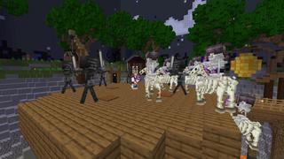 Screenshot of the Minecraft Bedrock Marketplace product Sumo PVP & PVE created by Pixel Smile Studios.