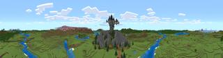 Panorama of the Minecraft Bedrock Marketplace product Survival Dungeon created by Pixel Smile Studios.