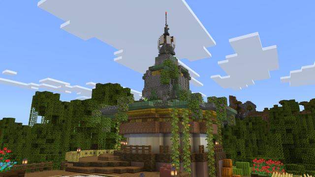 Screenshot of the Minecraft Bedrock Marketplace product Swamp Base created by Pixel Smile Studios.