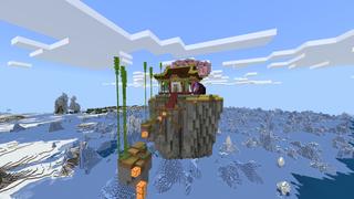Screenshot of the Minecraft Bedrock Marketplace product Temple Parkour created by Pixel Smile Studios.