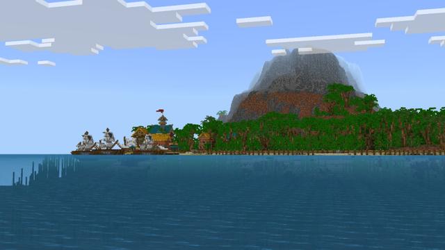 Screenshot of the Minecraft Bedrock Marketplace product Three in One | SkyBlock, Raft, OneBlock created by Pixel Smile Studios.