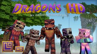 Thumbnail of the Minecraft Bedrock Marketplace product Dragons HD created by Pixel Squared.