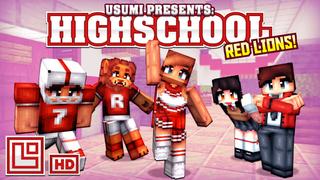 Thumbnail of the Minecraft Bedrock Marketplace product High School Red Lions! created by Pixel Squared.