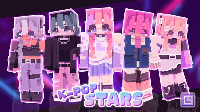 Thumbnail of the Minecraft Bedrock Marketplace product K-Pop Stars created by Pixel Squared.