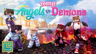 Thumbnail of the Minecraft Bedrock Marketplace product Teens! Angels vs Demons created by Pixel Squared.