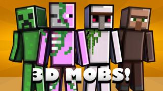 Thumbnail of the Minecraft Bedrock Marketplace product 3D Mobs! created by Pixelationz Studios.