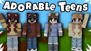Thumbnail of the Minecraft Bedrock Marketplace product Adorable Teens created by Pixelationz Studios.