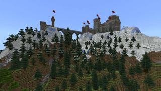 Screenshot of the Minecraft Bedrock Marketplace product Alpine Castle created by Pixelationz Studios.