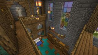 Screenshot of the Minecraft Bedrock Marketplace product Alpine Castle created by Pixelationz Studios.