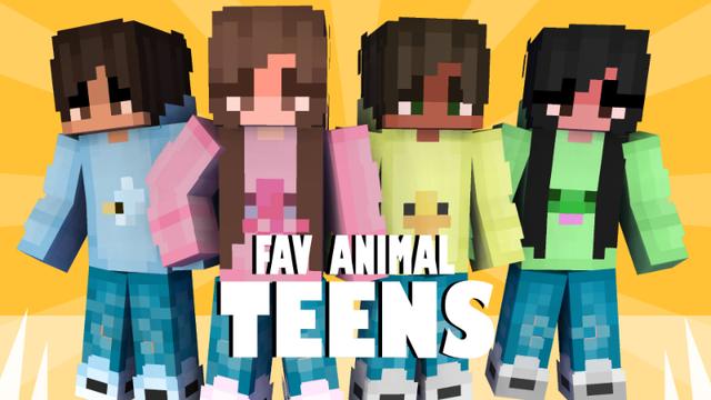 Thumbnail of the Minecraft Bedrock Marketplace product Animal Fav Teens created by Pixelationz Studios.