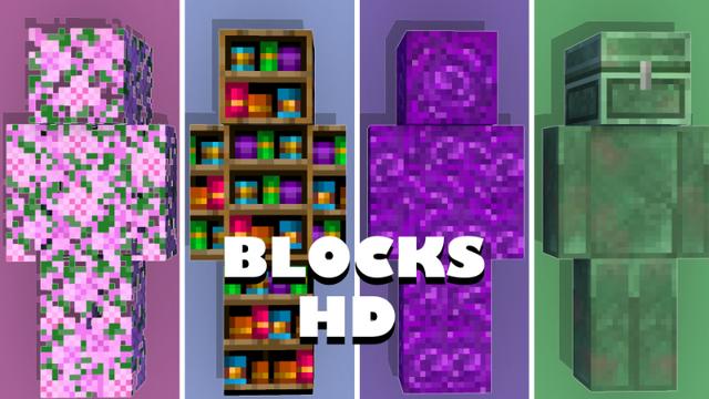 Thumbnail of the Minecraft Bedrock Marketplace product Blocks HD created by Pixelationz Studios.