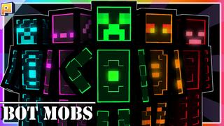 Thumbnail of the Minecraft Bedrock Marketplace product Bot Mobs created by Pixelationz Studios.