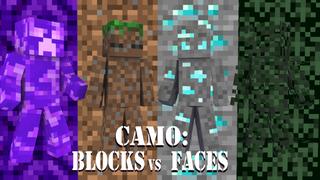Thumbnail of the Minecraft Bedrock Marketplace product Camo: Blocks vs Faces created by Pixelationz Studios.