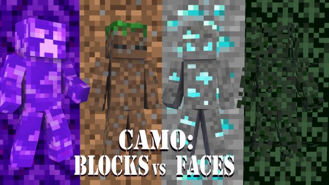 Thumbnail of the Minecraft Bedrock Marketplace product Camo: Blocks vs Faces created by Pixelationz Studios.