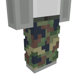 Thumbnail of the Minecraft Bedrock Marketplace product Camoflague Pants created by Pixelationz Studios.