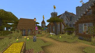 Screenshot of the Minecraft Bedrock Marketplace product Castle Outpost created by Pixelationz Studios.