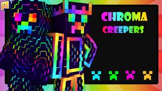 Thumbnail of the Minecraft Bedrock Marketplace product Chroma Creepers created by Pixelationz Studios.