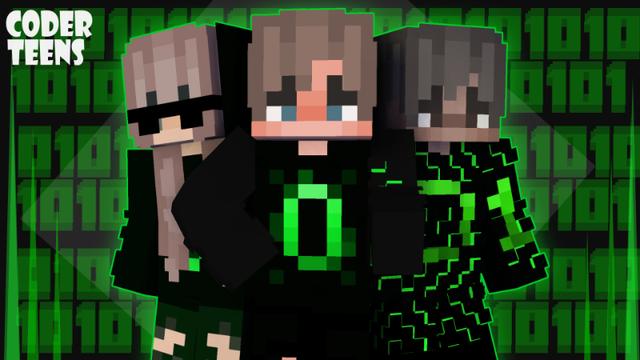Thumbnail of the Minecraft Bedrock Marketplace product Coder Teens created by Pixelationz Studios.