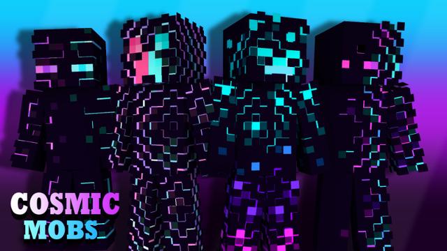 Thumbnail of the Minecraft Bedrock Marketplace product Cosmic Mobs created by Pixelationz Studios.