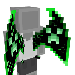 Thumbnail of the Minecraft Bedrock Marketplace product Creeper Gamer Wings created by Pixelationz Studios.