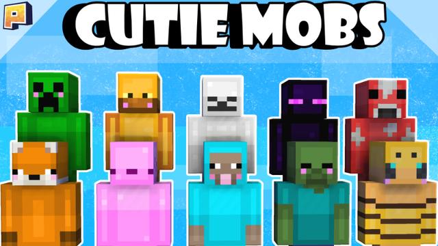 Thumbnail of the Minecraft Bedrock Marketplace product Cutie Mobs created by Pixelationz Studios.