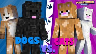 Thumbnail of the Minecraft Bedrock Marketplace product Dog Vs. Cats created by Pixelationz Studios.