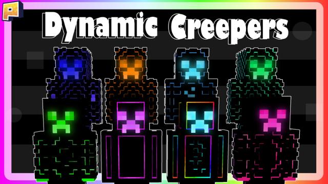 Thumbnail of the Minecraft Bedrock Marketplace product Dynamic Creepers created by Pixelationz Studios.