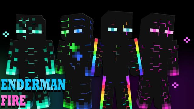 Thumbnail of the Minecraft Bedrock Marketplace product Enderman Fire created by Pixelationz Studios.